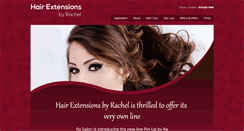 Desktop Screenshot of hairextensionsbyrachel.com